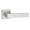 Paire de béquilles Zibel pour porte, carré 7mm, chromé satiné - THIRARD
