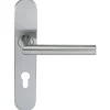 Paire de Poignées de porte KLOSE besser Inox 304 sur Plaque "Noémie vif" - Trou Cylindre