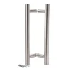 Paire de Poignées de Tirage / Bâton Maréchal - 1800 mm - "Oblique"- Inox 316 .