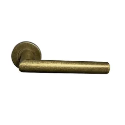 Paire de Poignées sur Rosaces "ANTIQUE OR" Inox 304 - Sans rosaces de fonction