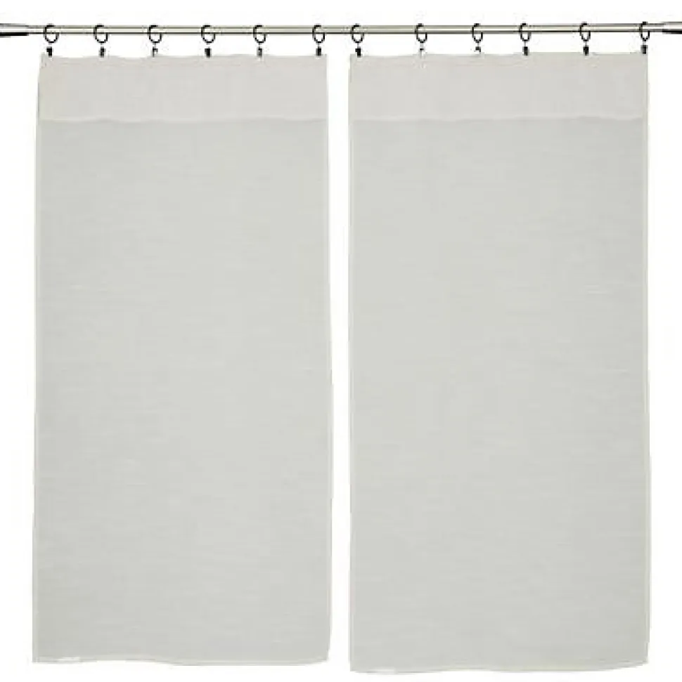 Paire de rideau vitrage Callaly beige l.60 x H.120 cm