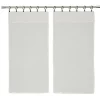 Paire de rideau vitrage Callaly beige l.45 x H.90 cm