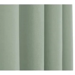 Paire de rideaux tamisants à œillets Effet Lin "Moonlight" Menthe