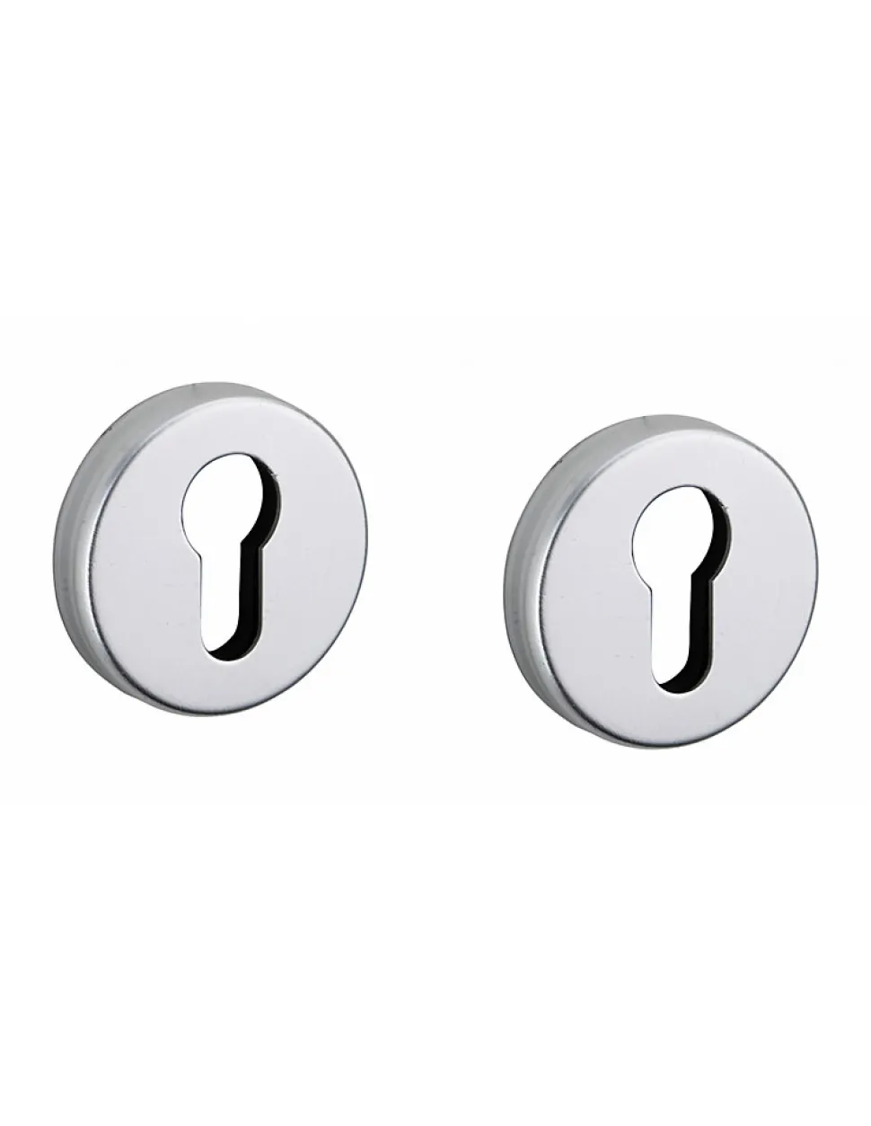 Paire de rosaces Lunar, trou de cylindre, argent - THIRARD