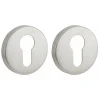Paire de rosaces rondes pour cylindre, inox - THIRARD