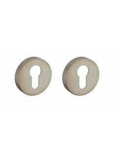Paire de rosaces, trou de cylindre, inox - SP