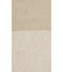 Paire de vitrage en lin avec finition soignée point clair - 60x120cm - Lin