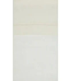 Paire de vitrage en lin avec finition soignée point clair - 60x200cm - Ecru