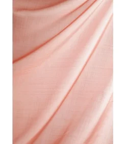 Paire de vitrages unis - 60x140cm - Saumon