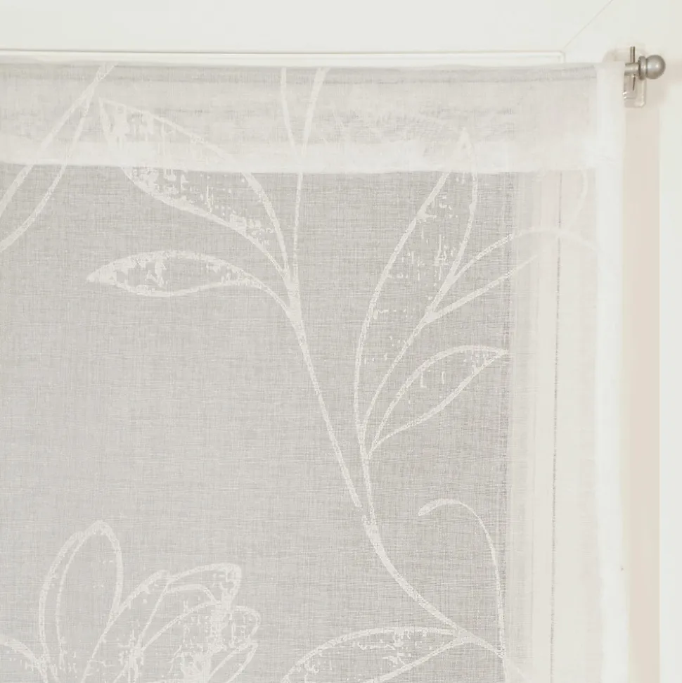 Paire de voilages arabesques en polyester 60x160 cm - Élégance naturelle pour votre intérieur