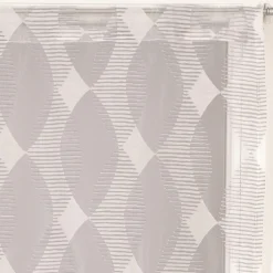 Paire de Voilages Dévoré Gris 60x160cm - Finition Passe-Tringle