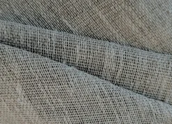 Paire de voilages en étamine unie avec œillets métalliques 60x90cm - Gris