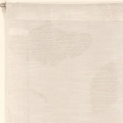 Paire de Voilages Jacquard Fleurs de Ginkgo 60x120cm en Galet.
