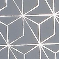 Paire de voilages métallisés 60x90cm - Finition passe-tringle, prêts à poser, gris.