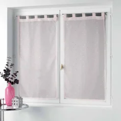 Paire de Voilages "Orion" 60x160cm Rose