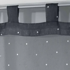 Paire de Voilages "Orion" 60x160cm Anthracite