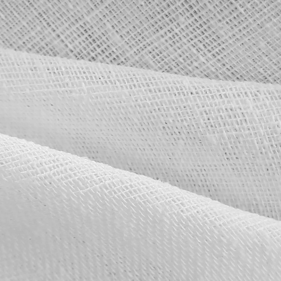 Paire de Voilages Étain Unis 60x90cm en Blanc avec Œillets Métalliques.