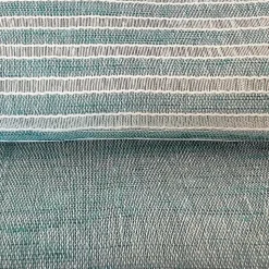 Paire de Voilages Étamine Rayée Céladon 60x160cm - Décoration Élégante et Pratique