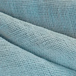 Paire de Voilages Étamine Unie avec Œillets Métal - 60x90cm - Bleu Ardoise.
