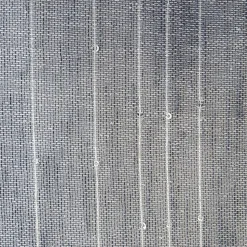 Paire de voilages étamine gris avec sequins 60x160cm - Prêts à poser, finition passe-tringle