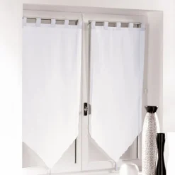 Paire de Voilages "Voiline" 60x120cm Blanc