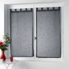 Paire de Voilages "Zazy" 60x160cm Anthracite