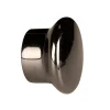 Paire d'embouts de tringle en forme de bouchon (Diam. 20 mm - Gris anthracite)