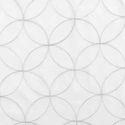 Paire droite passants 2 x 60 x 160 cm voile sablé brodé Olympia Gris