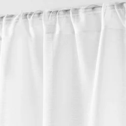 Paire droite passe tringle 2 x 70 x 200 cm voile sable lissea Blanc
