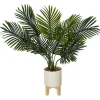 Palmier artificiel - pot céramique H72 cm - Atmosphera