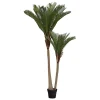 Palmier artificiel 2 troncs H180cm vert - Atmosphera