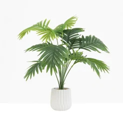 Palmier artificiel pot blanc 68cm