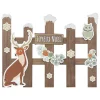 Pancarte bois cloture renn l78 - feeric lights & christmas