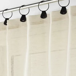 Panneau a anneaux 140 x 240 cm voile tisse linka Naturel