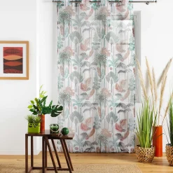 panneau a oeillets 140 x 240 cm voile sable imprime terra nova