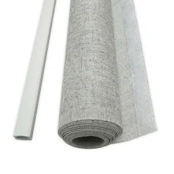Panneau japonais tamisant uni chiné gris l.45 x H.260cm Madeco