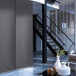 Panneau japonais tamisant Madeco uni gris l.45 x H.260 cm