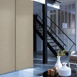 Panneau japonais uni beige chiné l.45 x H.260cm Madeco