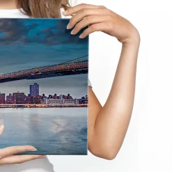 Panorama Image New York Architecture 3D 145cm x 45cm - Parfait pour décorer votre salon, chambre ou bureau avec un design unique