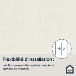 Papier peint à peindre vinyle intissé texturé blanc L. 2500 x l. 106 cm GoodHome Wampi