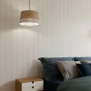 Papier peint à peindre vinyle intissé à rayures blanc L. 2500 x l. 106 cm GoodHome Haddon