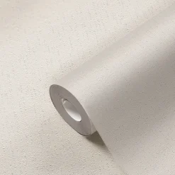 Papier peint à peindre vinyle intissé texturé blanc L. 2500 x l. 106 cm GoodHome Erisey