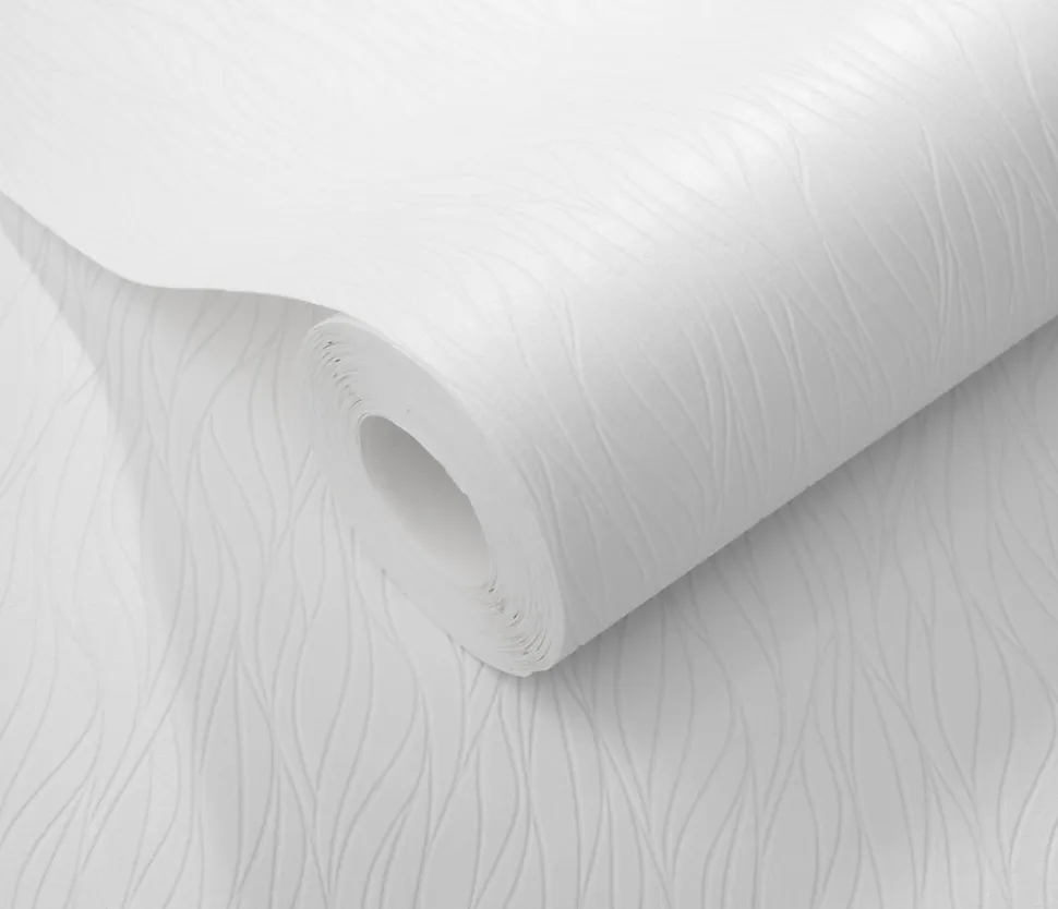 Papier peint à peindre vinyle intissé, effet vague L.1000 x l.53cm Erismann