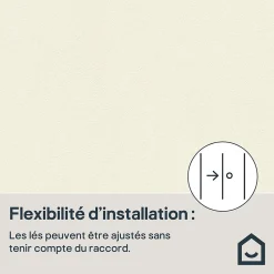 Papier peint à peindre vinyle intissé texturé blanc L. 2500 x l. 106 cm GoodHome Liatris