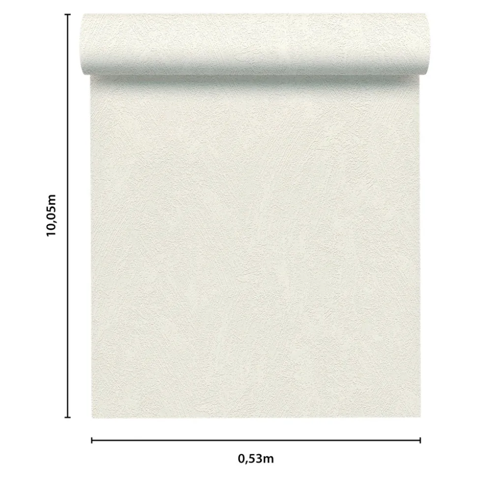 Papier peint à peindre vinyle intissé, texturé L.1000 x l.53cm, GoodHome Liatris