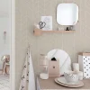 Papier peint adhésif scandinave écru et blanc en vinyle lavable et amovible - 1 rouleau 50x300 cm - Decochic