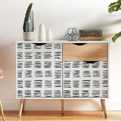 Papier peint adhésif scratch noir en vinyle lavable et amovible - 1 rouleau 50x300 cm - Decochic