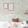 Papier peint adhésif tropical vert en vinyle lavable et amovible - 1 rouleau 50x300 cm - Decochic