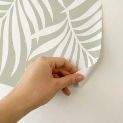 Papier peint adhésif tropical vert en vinyle lavable et amovible - 1 rouleau 50x300 cm - Decochic