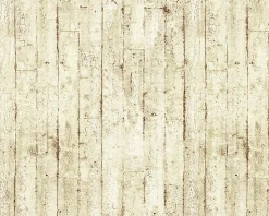Papier peint aspect bois EDEM 81108BR07 papier peint gaufré à chaud avec dos intissé légèrement texturé au style shabby chic mat c